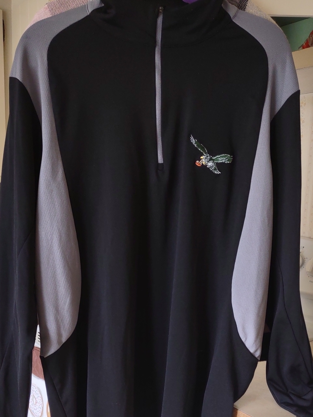 NFL Philadelphia Eagles NFL Antigua Black/Gray Lightweight Shirt Jacket
